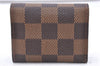 Authentic Louis Vuitton Damier Cufflinks Accessory Case Pouch M64681 LV 2803F
