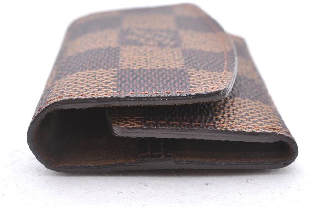 Authentic Louis Vuitton Damier Cufflinks Accessory Case Pouch M64681 LV 2803F