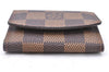 Authentic Louis Vuitton Damier Cufflinks Accessory Case Pouch M64681 LV 2803F