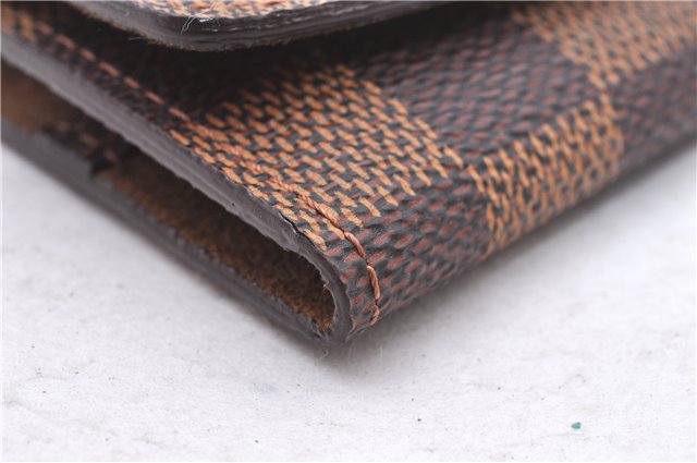 Authentic Louis Vuitton Damier Cufflinks Accessory Case Pouch M64681 LV 2803F