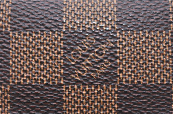 Authentic Louis Vuitton Damier Cufflinks Accessory Case Pouch M64681 LV 2803F