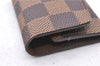 Authentic Louis Vuitton Damier Cufflinks Accessory Case Pouch M64681 LV 2803F