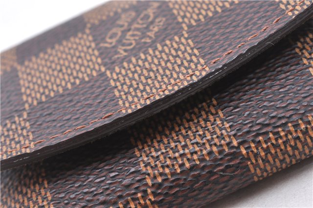 Authentic Louis Vuitton Damier Cufflinks Accessory Case Pouch M64681 LV 2803F