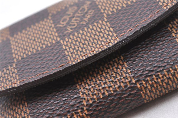 Authentic Louis Vuitton Damier Cufflinks Accessory Case Pouch M64681 LV 2803F