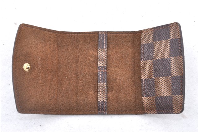 Authentic Louis Vuitton Damier Cufflinks Accessory Case Pouch M64681 LV 2803F