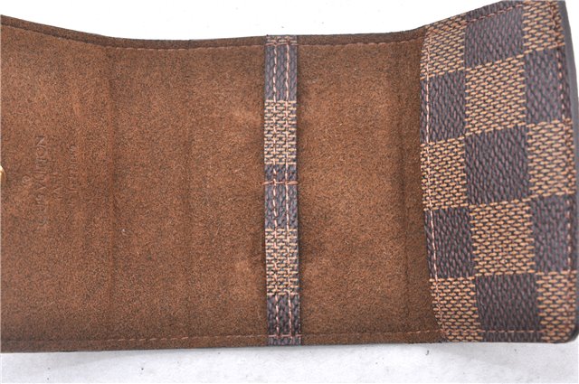 Authentic Louis Vuitton Damier Cufflinks Accessory Case Pouch M64681 LV 2803F