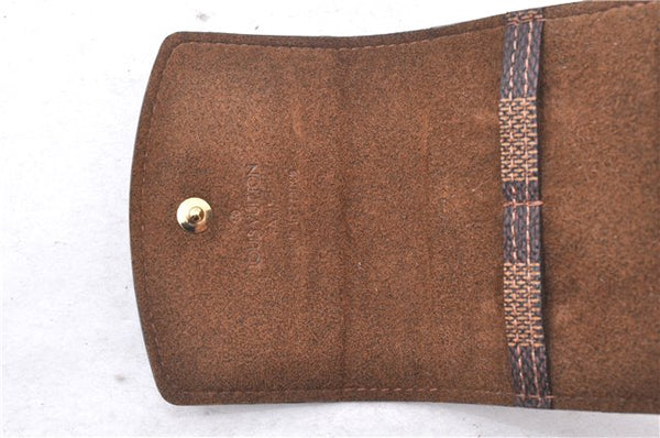 Authentic Louis Vuitton Damier Cufflinks Accessory Case Pouch M64681 LV 2803F