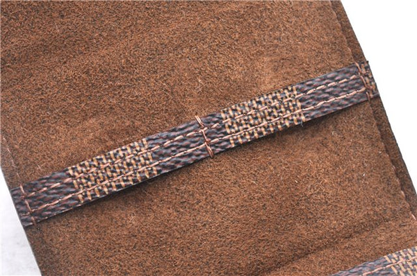 Authentic Louis Vuitton Damier Cufflinks Accessory Case Pouch M64681 LV 2803F