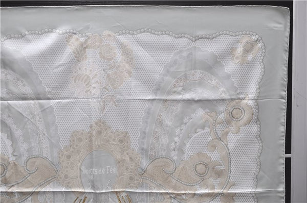 Authentic HERMES Carre 90 Scarf "Doigts de Fee" Silk Light Green 2804D