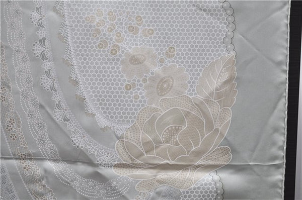 Authentic HERMES Carre 90 Scarf "Doigts de Fee" Silk Light Green 2804D