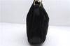 Authentic GUCCI Bamboo Shoulder Hand Bag Purse Suede Leather 0018638 Black 2804E