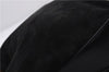 Authentic GUCCI Bamboo Shoulder Hand Bag Purse Suede Leather 0018638 Black 2804E
