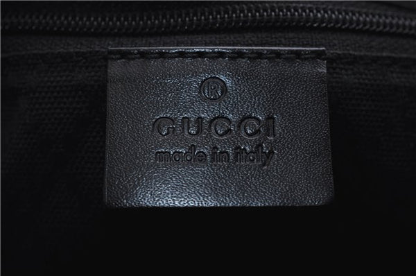 Authentic GUCCI Bamboo Shoulder Hand Bag Purse Suede Leather 0018638 Black 2804E