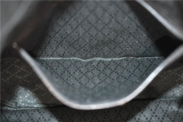 Authentic GUCCI Bamboo Shoulder Hand Bag Purse Suede Leather 0018638 Black 2804E