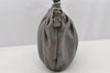 Authentic PRADA Vintage Leather Chain Shoulder Hand Bag Gray 2804I