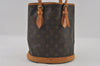 Authentic Louis Vuitton Monogram Bucket PM Shoulder Tote Bag M42238 Junk 2805I