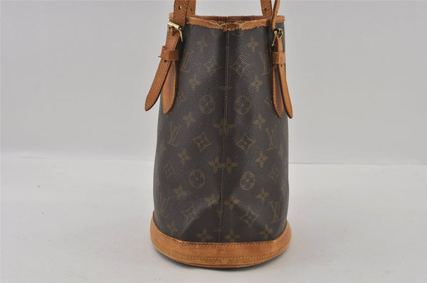 Authentic Louis Vuitton Monogram Bucket PM Shoulder Tote Bag M42238 Junk 2805I