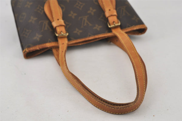 Authentic Louis Vuitton Monogram Bucket PM Shoulder Tote Bag M42238 Junk 2805I