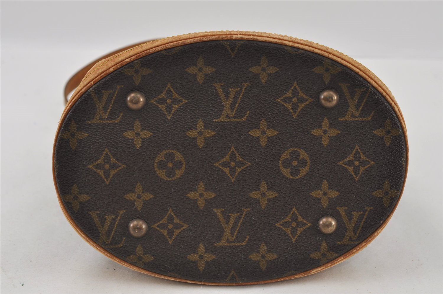 Authentic Louis Vuitton Monogram Bucket PM Shoulder Tote Bag M42238 Junk 2805I