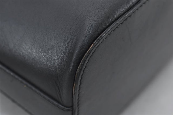 Authentic GUCCI Vintage Shoulder Hand Bag Purse Leather 0013814 Black 2806E