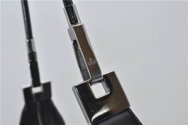 Authentic GUCCI Vintage Shoulder Hand Bag Purse Leather 0013814 Black 2806E