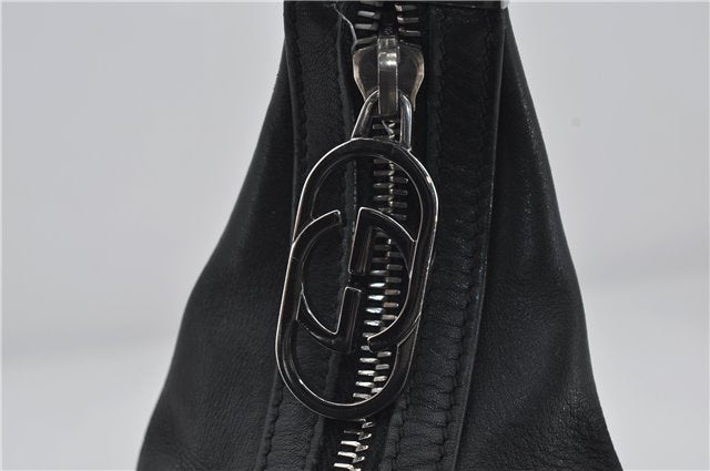 Authentic GUCCI Vintage Shoulder Hand Bag Purse Leather 0013814 Black 2806E