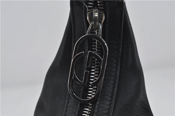 Authentic GUCCI Vintage Shoulder Hand Bag Purse Leather 0013814 Black 2806E