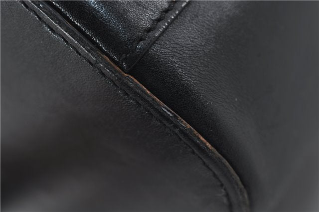 Authentic GUCCI Vintage Shoulder Hand Bag Purse Leather 0013814 Black 2806E