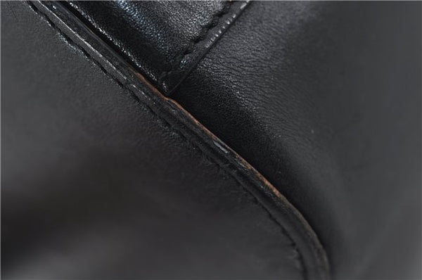 Authentic GUCCI Vintage Shoulder Hand Bag Purse Leather 0013814 Black 2806E