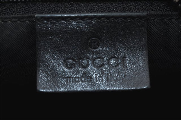 Authentic GUCCI Vintage Shoulder Hand Bag Purse Leather 0013814 Black 2806E