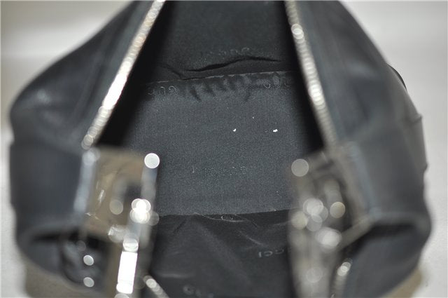 Authentic GUCCI Vintage Shoulder Hand Bag Purse Leather 0013814 Black 2806E