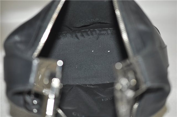 Authentic GUCCI Vintage Shoulder Hand Bag Purse Leather 0013814 Black 2806E