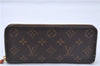 Authentic Louis Vuitton Monogram Portefeuille Clemence Wallet M60743 LV 2806F