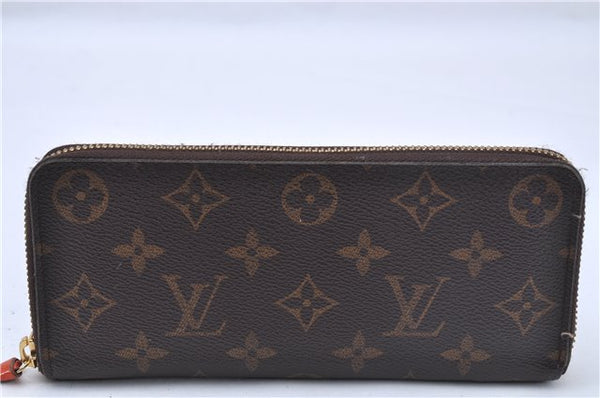 Authentic Louis Vuitton Monogram Portefeuille Clemence Wallet M60743 LV 2806F