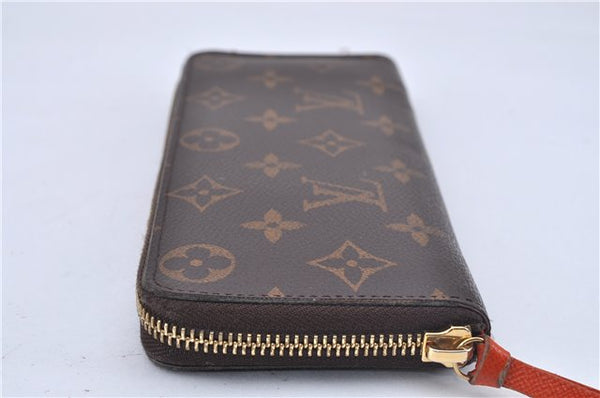 Authentic Louis Vuitton Monogram Portefeuille Clemence Wallet M60743 LV 2806F