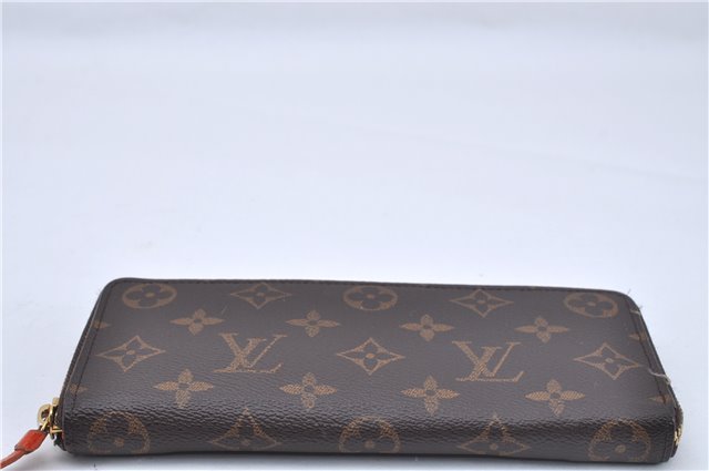 Authentic Louis Vuitton Monogram Portefeuille Clemence Wallet M60743 LV 2806F