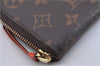 Authentic Louis Vuitton Monogram Portefeuille Clemence Wallet M60743 LV 2806F