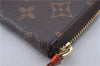 Authentic Louis Vuitton Monogram Portefeuille Clemence Wallet M60743 LV 2806F