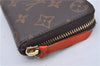 Authentic Louis Vuitton Monogram Portefeuille Clemence Wallet M60743 LV 2806F