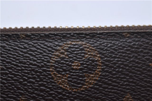 Authentic Louis Vuitton Monogram Portefeuille Clemence Wallet M60743 LV 2806F