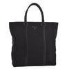 Authentic PRADA Vintage Nylon Tessuto Leather Shoulder Tote Hand Bag Black 2806I