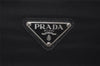 Authentic PRADA Vintage Nylon Tessuto Leather Shoulder Tote Hand Bag Black 2806I