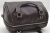 Authentic PRADA Vintage 2Way Leather Nappa Shoulder Hand Bag Purse Brown 2807E