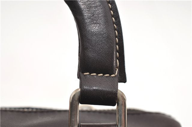 Authentic PRADA Vintage 2Way Leather Nappa Shoulder Hand Bag Purse Brown 2807E