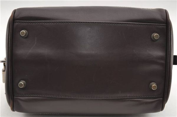 Authentic PRADA Vintage 2Way Leather Nappa Shoulder Hand Bag Purse Brown 2807E
