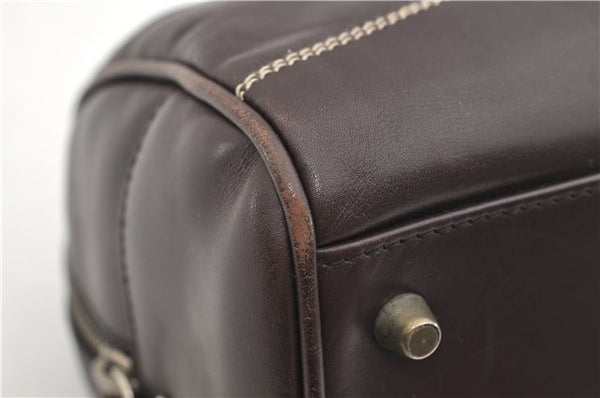 Authentic PRADA Vintage 2Way Leather Nappa Shoulder Hand Bag Purse Brown 2807E