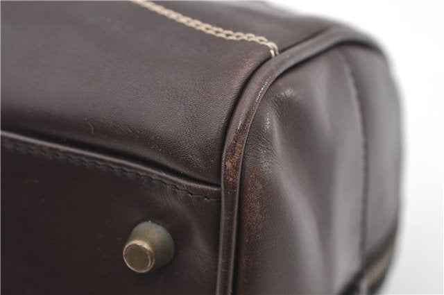 Authentic PRADA Vintage 2Way Leather Nappa Shoulder Hand Bag Purse Brown 2807E