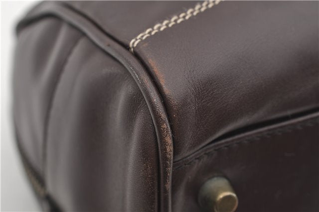 Authentic PRADA Vintage 2Way Leather Nappa Shoulder Hand Bag Purse Brown 2807E