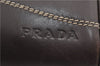 Authentic PRADA Vintage 2Way Leather Nappa Shoulder Hand Bag Purse Brown 2807E