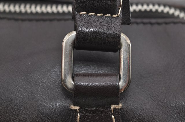 Authentic PRADA Vintage 2Way Leather Nappa Shoulder Hand Bag Purse Brown 2807E